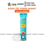 Shop sỉ bông Tẩy Trang Minmy Xanh 130 + 20 Miếng