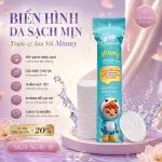 Shop sỉ bông Tẩy Trang Minmy Xanh 130 + 20 Miếng
