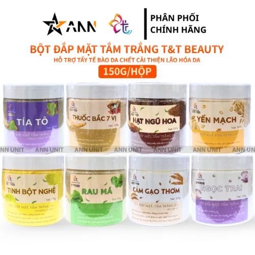 Chỗ sỉ bột Đắp Mặt Tắm Trắng Da Nguyên Chất T&T Beauty 150g/Hộp