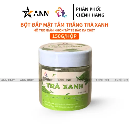 Chỗ sỉ bột Đắp Mặt Tắm Trắng Da Trà Xanh Nguyên Chất T&T Beauty 150g/Hộp