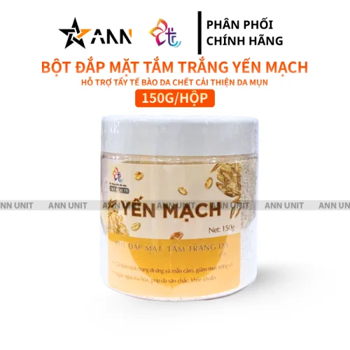 Nguồn hàng sỉ bột Đắp Mặt Tắm Trắng Da Yến Mạch Nguyên Chất T&T Beauty 150g/Hộp