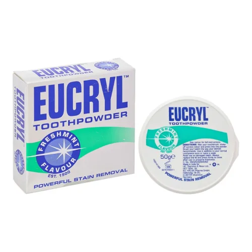 Bột đánh răng Eucryl Toothpowder Freshmint hương bạc hà 50 g
