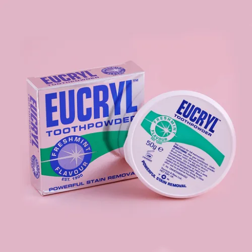 Bột đánh răng Eucryl Toothpowder Freshmint hương bạc hà 50 g