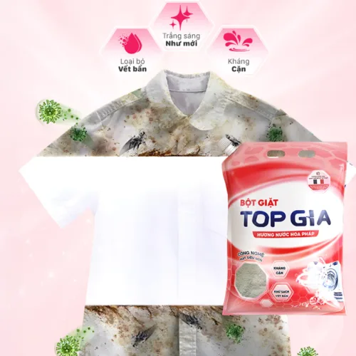 Chuyên sỉ bột Giặt Quần Áo Top Gia 5kg Hương Nước Hoa Pháp