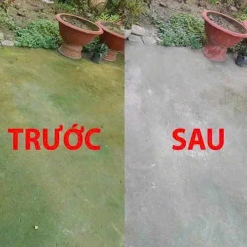 Bột tẩy rong rêu 400g dùng cho sân vườn, chống trơn trượt