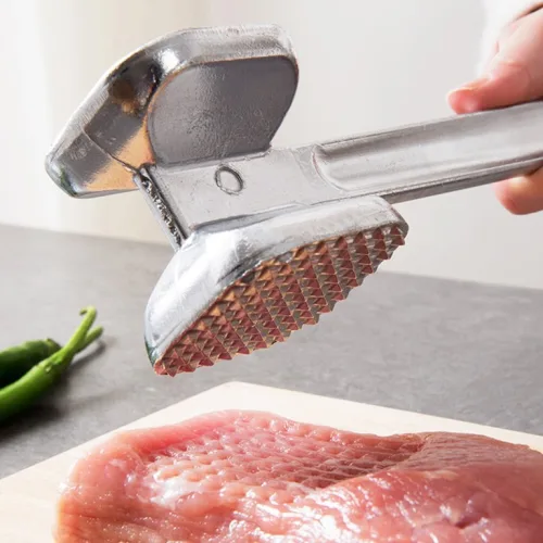 Búa đập thịt nhôm hai đầu, dài 21 cm
