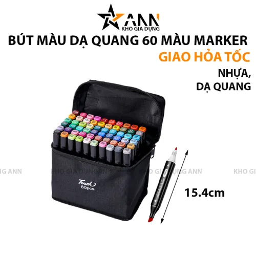 Bộ Bút Marker Touch Dạ Quang 60 Màu