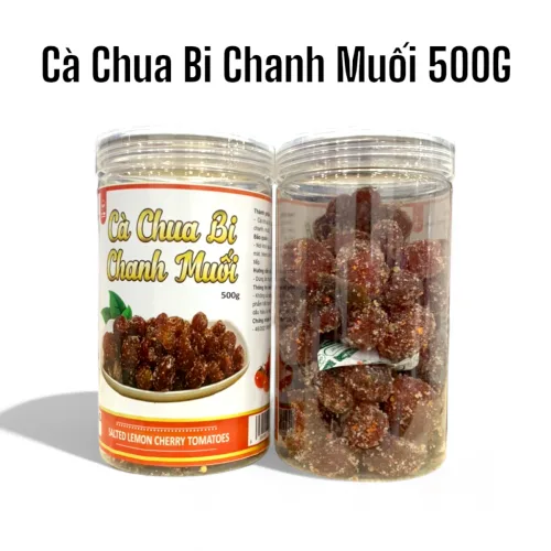 Cà chua bi chanh muối 500g vị chua ngọt, dẻo mặn