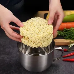 Ca Inox Ăn Mì Dung Tích 1300ml, Kích Thước 8X18cm