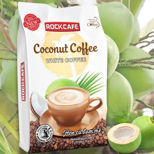 Nơi lấy sỉ cà Phê Dừa Coconut Coffee RockCafe Túi 30 Gói
