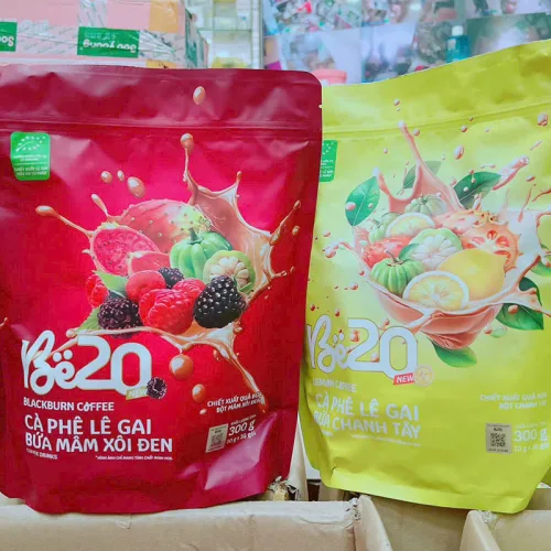 Cà phê Be20 Lê Gai Bứa Chanh Tây 30 gói x 10g, 300g, bịch vàng