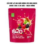 Chuyên sỉ cà Phê Lê Gai Bứa Mâm Xôi Đen Be20 300g (10g x 30 Gói) - Bịch Hồng