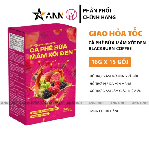 Blackberry Coffee Cà Phê Bứa Mâm Xôi Đen 16g x 15 gói