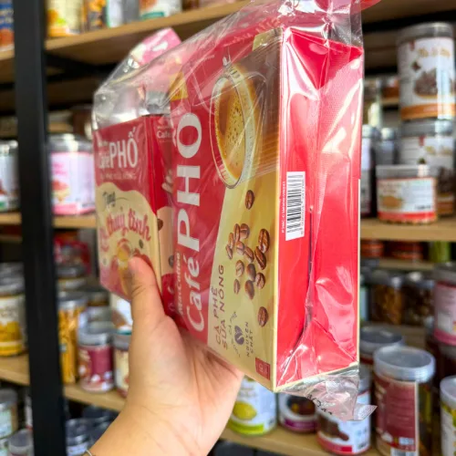 Shop sỉ cà Phê Phố - Cà Phê Sữa Nóng 3 In 1 160g Hộp 10 Gói - Tặng Ly Thủy Tinh
