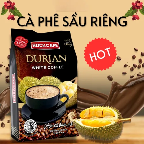 Durian RockCafe Cà Phê Sầu Riêng Túi 30 Gói