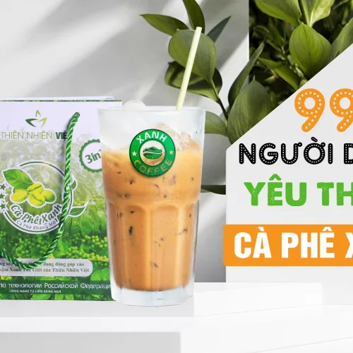 Chỗ sỉ cà Phê Xanh Thiên Nhiên Việt Hộp Lớn 30 Gói