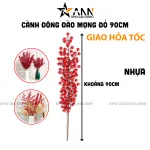 Chỗ sỉ 1 Cành Đông Đào 12 Nhánh Trái Mọng Đỏ Dài 90cm