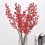 Chỗ sỉ 1 Cành Đông Đào 12 Nhánh Trái Mọng Đỏ Dài 90cm