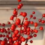 Chỗ sỉ 1 Cành Đông Đào 12 Nhánh Trái Mọng Đỏ Dài 90cm