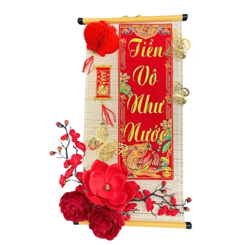 Shop sỉ cặp 2 Mành Tre Dài Câu Đối Đơn Trang Trí - Phên Tre Lớn Trang Trí Tết Ráp Sẵn
