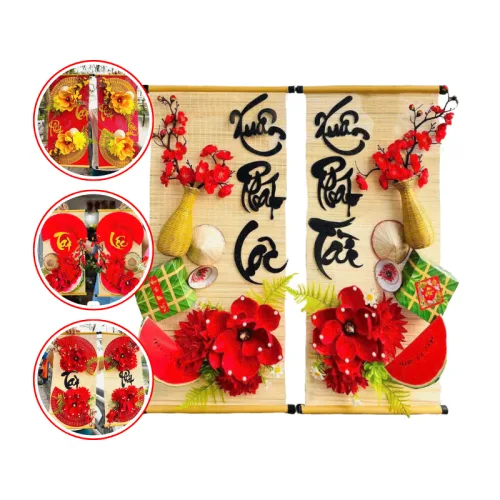Cặp 2 Mành Tre Dài Trang Trí - Phên Tre Lớn Trang Trí Tết Ráp Sẵn – một lựa chọn đáng tham khảo trong mành tre trang trí