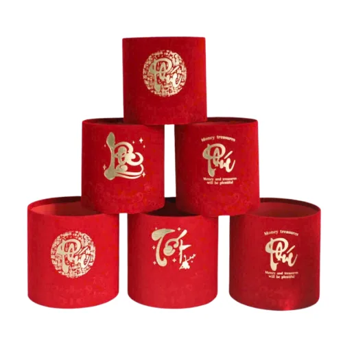 Shop sỉ cặp 2 Trụ Nhung Đỏ Cắm Hoa In Chữ - Hộp Cắm Hoa Đỏ Trang Trí Tết – một lựa chọn đáng tham khảo trong bình hoa