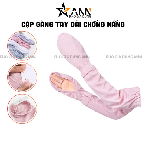 Găng Tay Dài Vải Kim Cương Mềm Mịn Chống Nắng