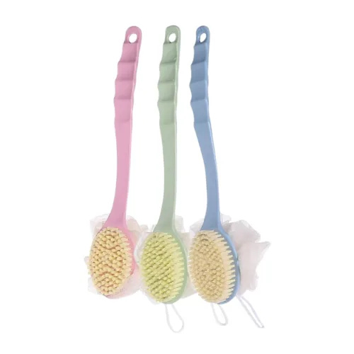Chỗ sỉ cây Chà Lưng - Cọ Tắm Kì Lưng - Bàn Chải Chà Lưng 2 Đầu Có Bông Tắm 35cm