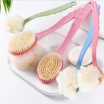 Chỗ sỉ cây Chà Lưng - Cọ Tắm Kì Lưng - Bàn Chải Chà Lưng 2 Đầu Có Bông Tắm 35cm
