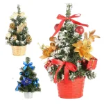Cây thông Noel 40cm để bàn trang trí, kèm bộ phụ kiện và đèn