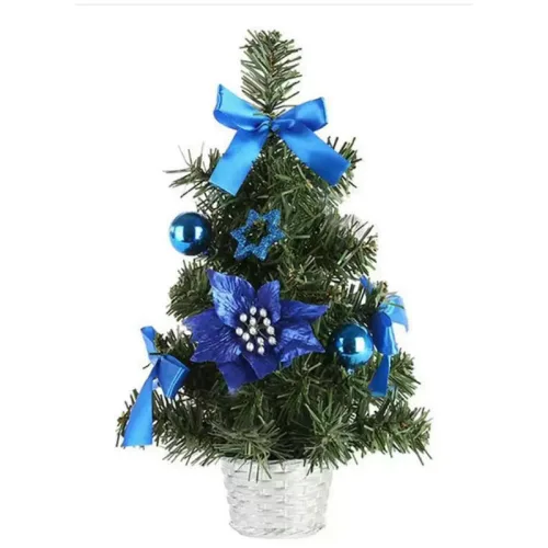 Cây thông Noel 40cm để bàn trang trí, kèm bộ phụ kiện và đèn