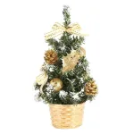 Cây thông Noel 40cm để bàn trang trí, kèm bộ phụ kiện và đèn