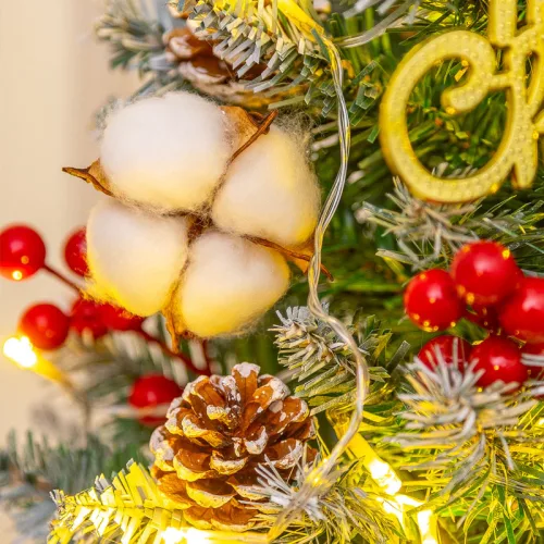 Chỗ sỉ cây Thông Noel Để Bàn Trang Trí Giáng Sinh Kèm Đèn và Phụ Kiện Size 60cm