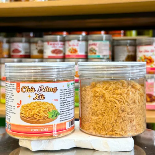 Shop sỉ chà Bông Xù Mini 150g Hũ Pet Thơm Ngon