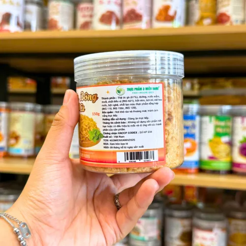 Shop sỉ chà Bông Xù Mini 150g Hũ Pet Thơm Ngon