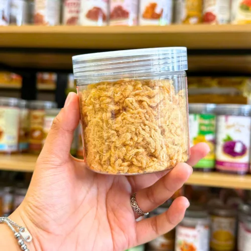 Shop sỉ chà Bông Xù Mini 150g Hũ Pet Thơm Ngon