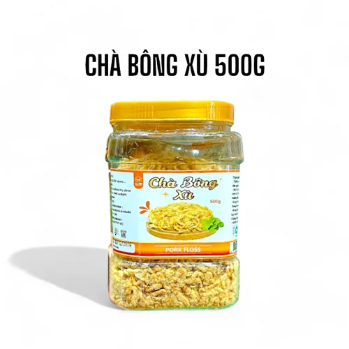 Chà bông xù thơm ngon đóng hộp, khối lượng 500g