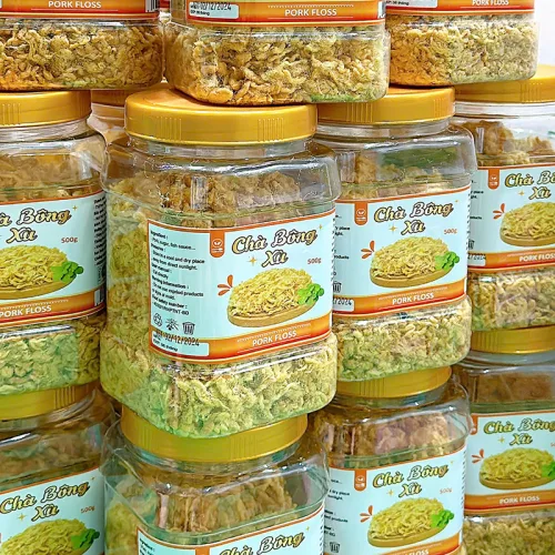 Chà bông xù thơm ngon đóng hộp, khối lượng 500g