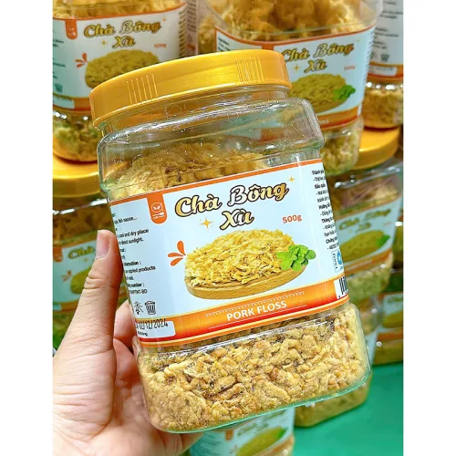 Chà bông xù thơm ngon đóng hộp, khối lượng 500g