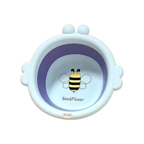Chậu rửa mặt silicone cho bé hình con ong, gấp gọn 33x31,5x4 cm