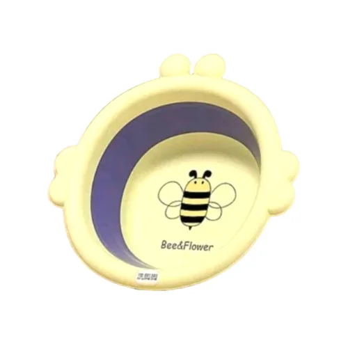 Chậu rửa mặt silicone cho bé hình con ong, gấp gọn 33x31,5x4 cm