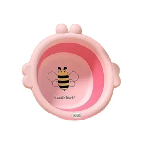 Chậu rửa mặt silicone cho bé hình con ong, gấp gọn 33x31,5x4 cm