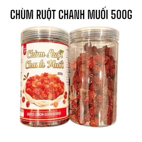 Chùm ruột chanh muối thơm ngon, quy cách hộp 500g