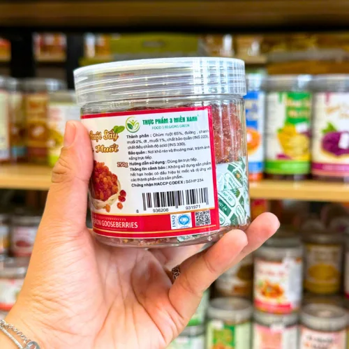 Chùm ruột sấy chanh muối mini, hộp PET 250 g