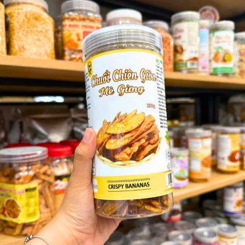Nơi lấy sỉ chuối Chiên Giòn Mè Gừng 250g - Hộp Pet
