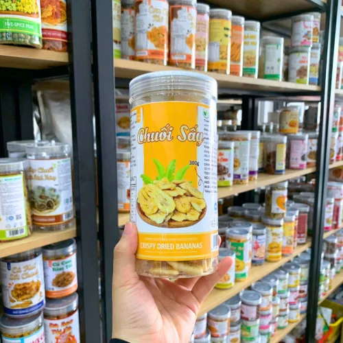 Chuyên sỉ chuối Sấy Giòn Thơm Ngon 300g Hộp