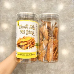 Hộp Chuối Sấy Mè Gừng Thơm Ngon 250g