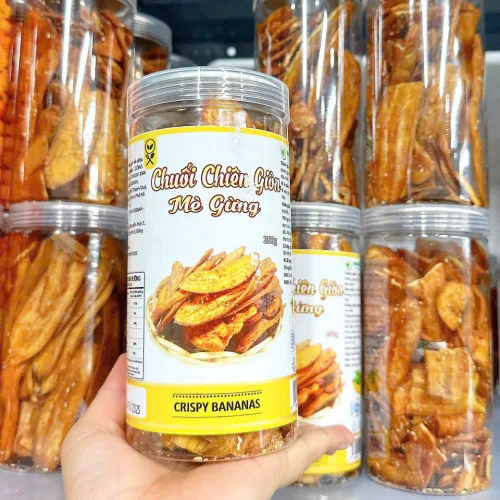 Hộp Chuối Sấy Mè Gừng Thơm Ngon 250g