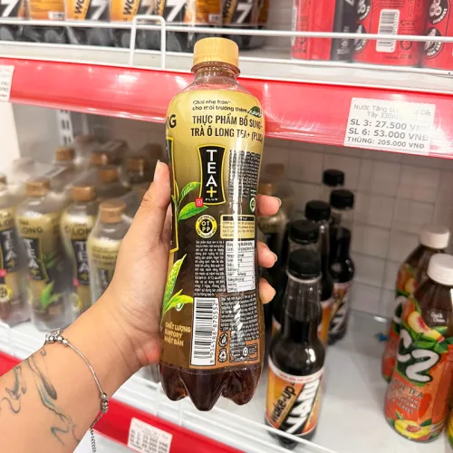 Bộ 3 chai 450ml/chai trà ô lông Tea + Plus vị truyền thống