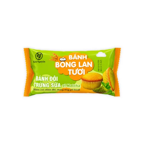 Kim Nguyên Bánh Bông Lan Tươi Trứng Sữa Matcha 60g Bịch Xanh – một lựa chọn đáng tham khảo trong Kim Nguyên